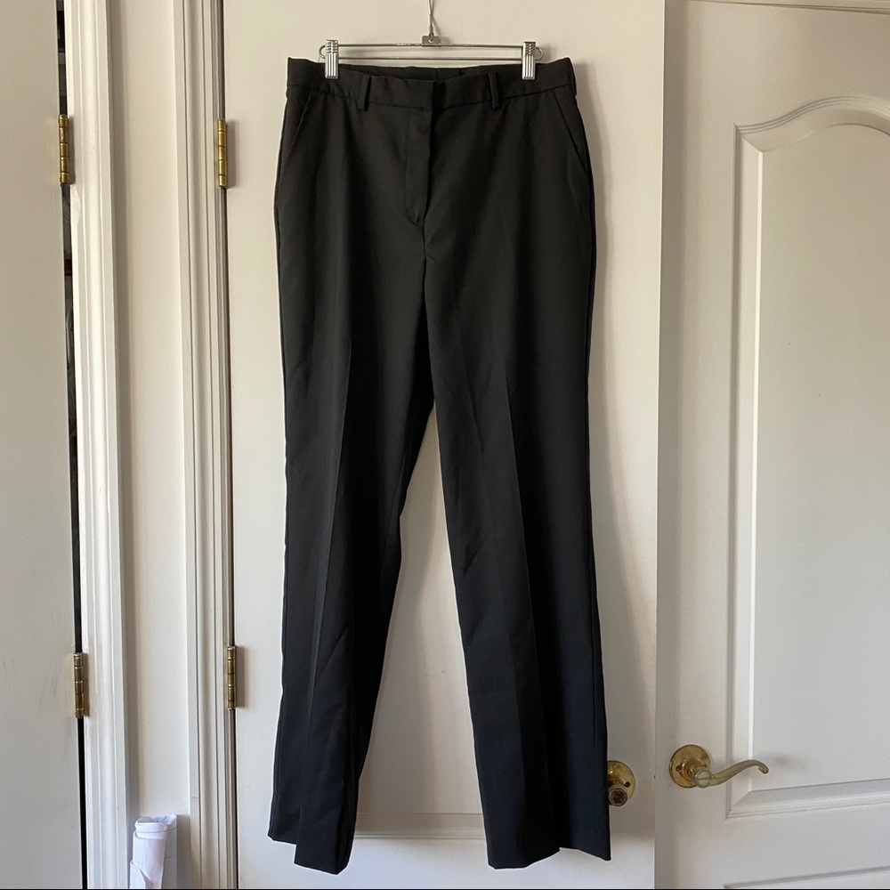 NWT High-Rise Wool Trousers Black Size 8